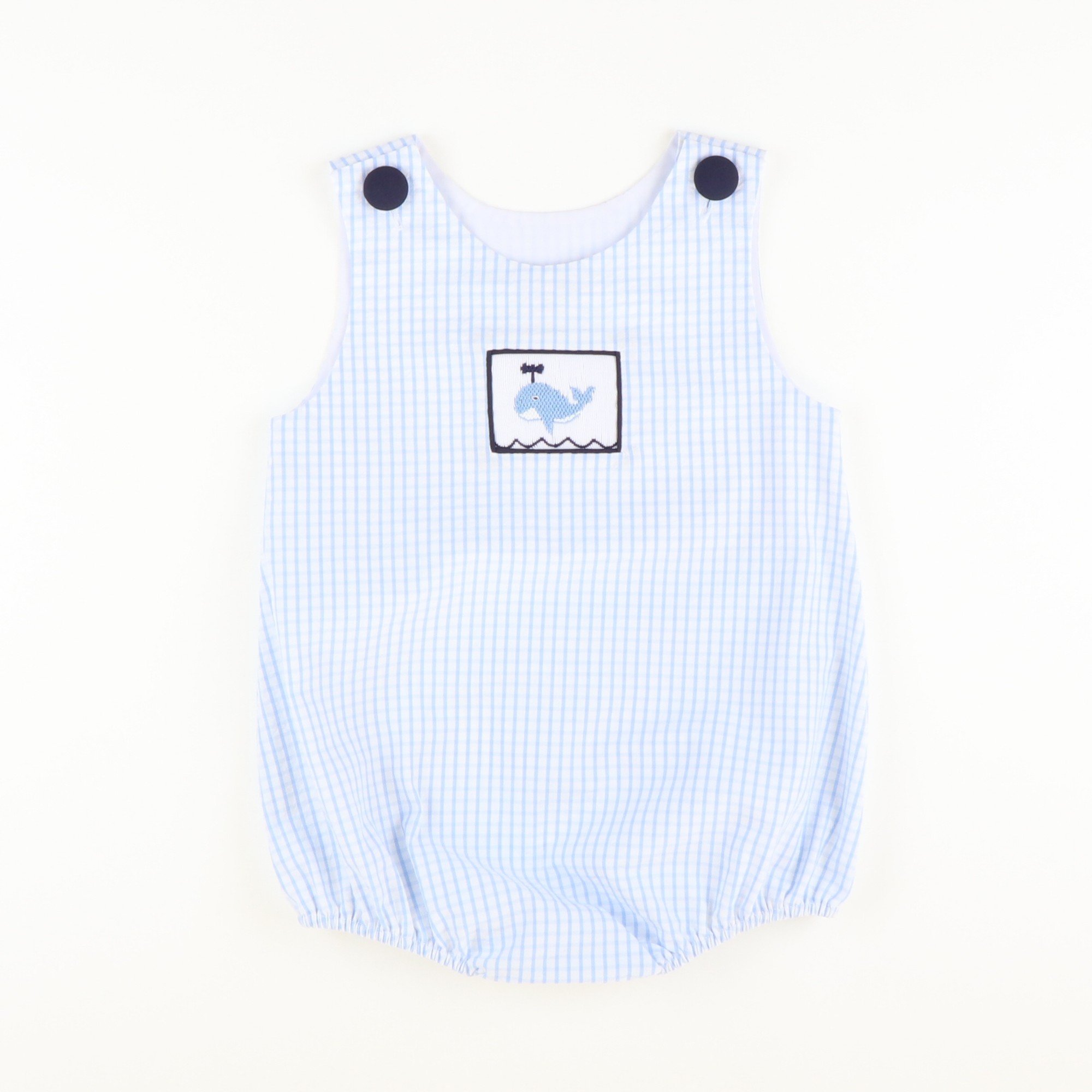 Smocked Whales Boy Bubble - Stellybelly