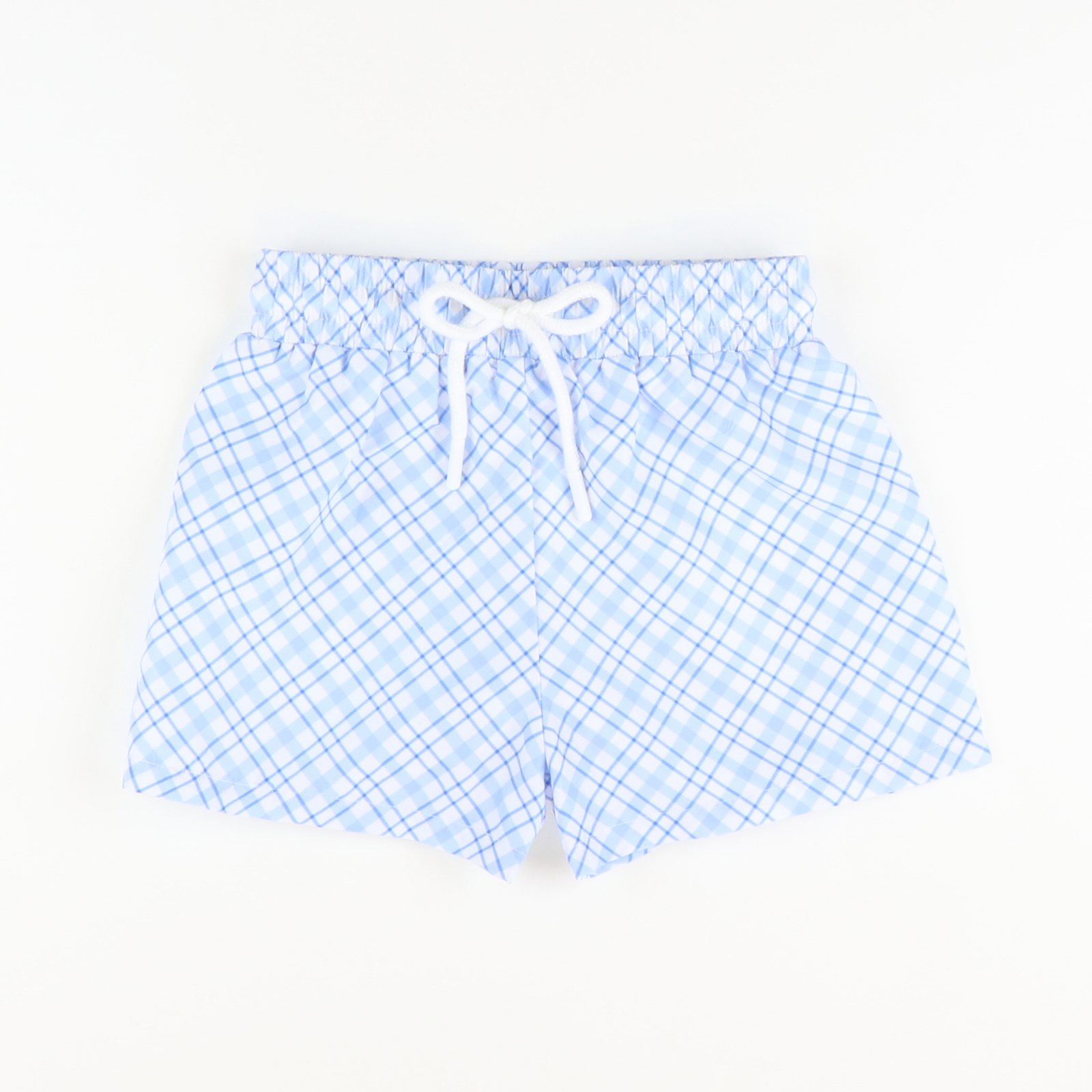 Swim Trunks - Coastal Blue Plaid - Stellybelly