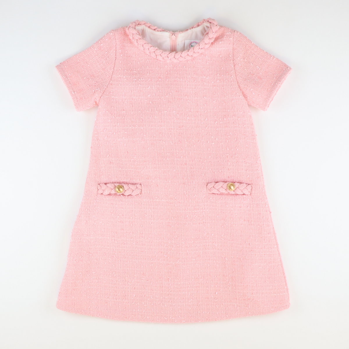 Tweed Jackie Dress - Light Pink