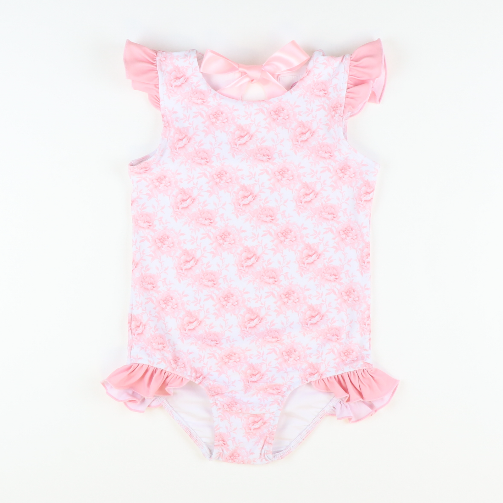 Rashguard Swimsuit - Pink Fancy Floral - Stellybelly