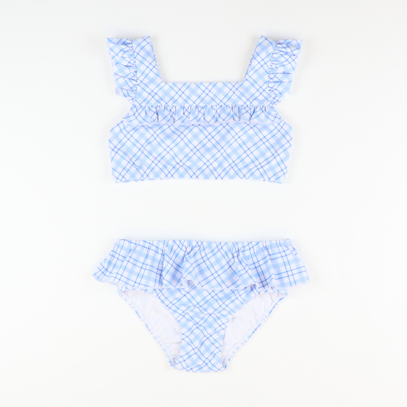 Frilly Bikini - Coastal Blue Plaid - Stellybelly