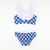 Ruffle Neck Bikini - Nautical Ropes