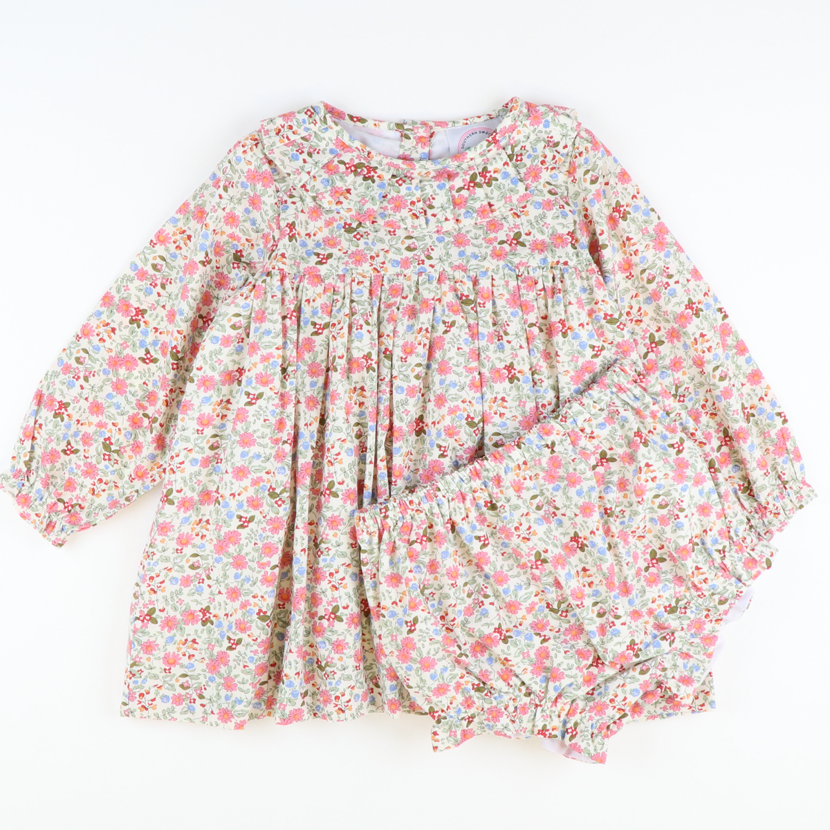 Pleated Ruffle Collar Set - Winter Meadow Floral