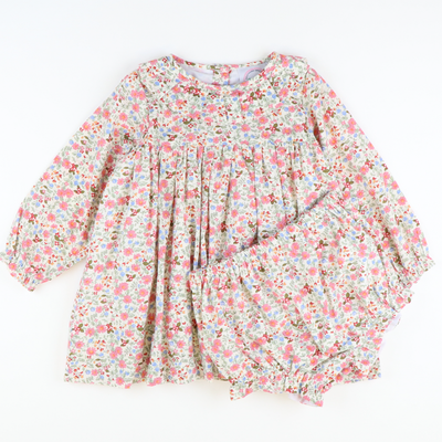 Pleated Ruffle Collar Set - Winter Meadow Floral