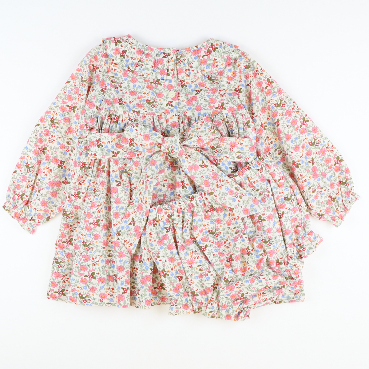 Pleated Ruffle Collar Set - Winter Meadow Floral