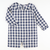 Collared Boy Romper - Navy Check Linen