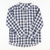 Signature Button Down Collared Shirt - Navy Blue Check Linen
