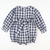 Collared Girl Bubble - Navy Check Linen