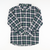 Signature Button Down Collared Shirt - Navy & Green Plaid Flannel