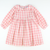 Collared Dress -  Pink Check Linen