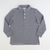 Boys Signature L/S Knit Polo - Navy Blue & White Thin Stripe