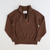 Quarter-Zip Sweater - Dark Brown