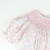 Smocked Geo Girl Bubble - Pumpkin Lattice