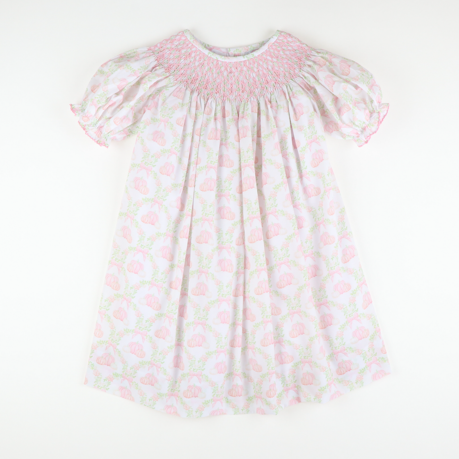 Smocked Geo Bishop- Pumpkin Lattice - Stellybelly