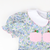 Pink Pumpkin Trio Appliqué Dress- Pink & Blue Floral