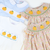 Smocked Pumpkins Girl Bubble - Fall Floral