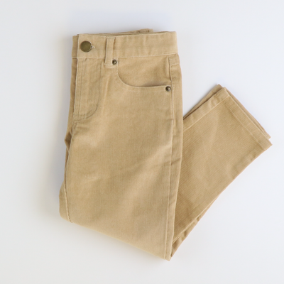 Boys Signature Corduroy Five Pocket Pants - Tan