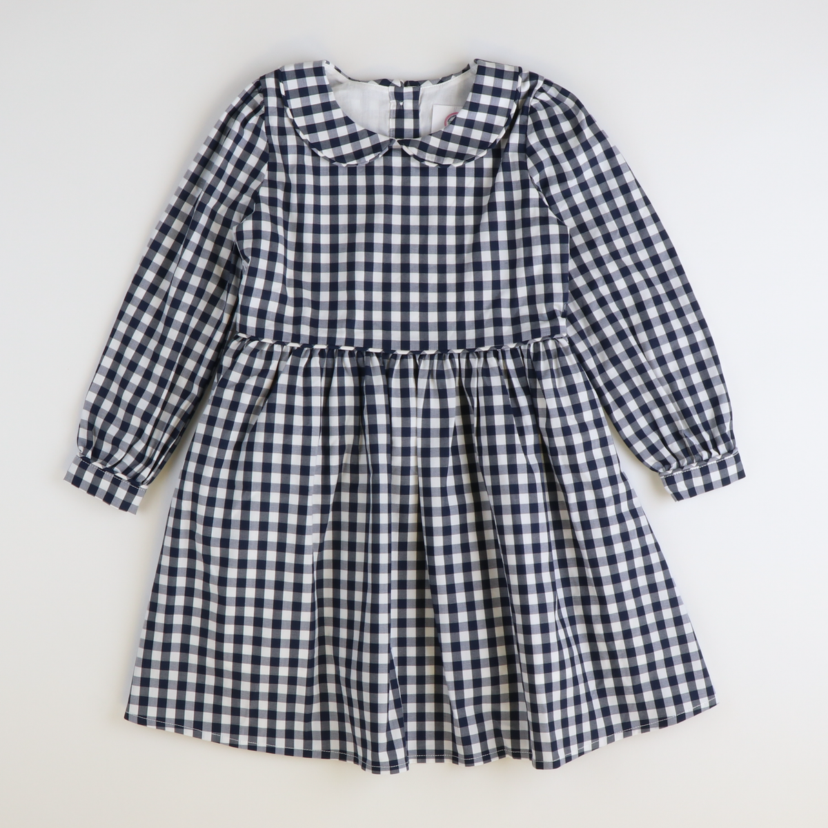 Collared Dress - Navy Check