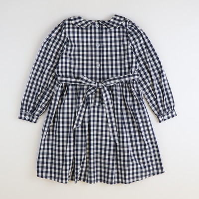 Collared Dress - Navy Check