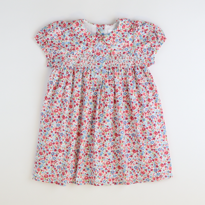 Collared Geo Dress - Fall Floral