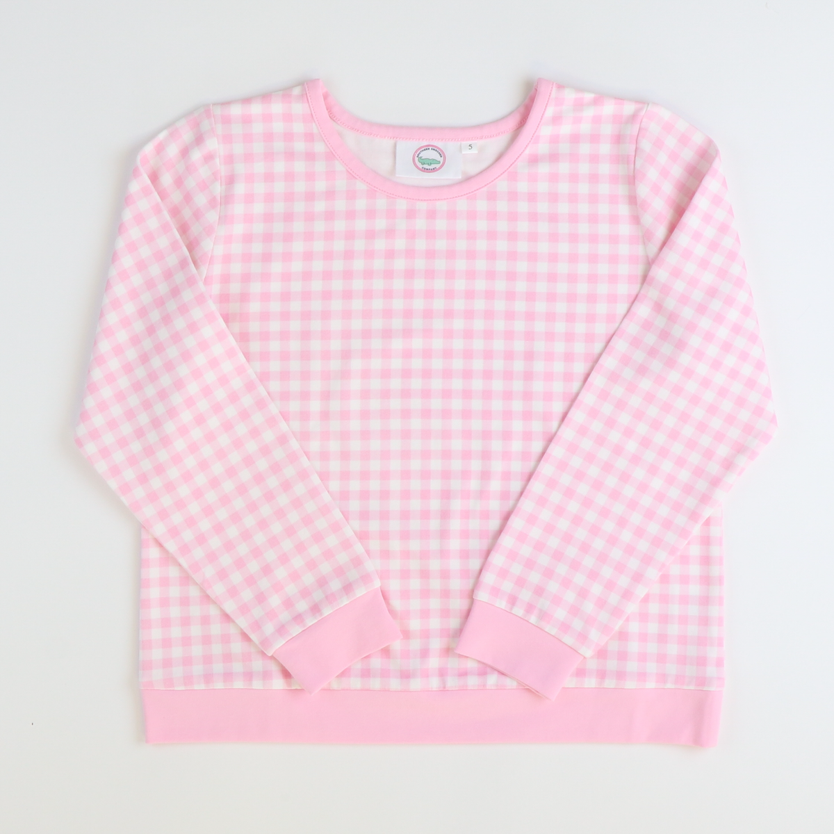 Sweatshirt - Light Pink Check