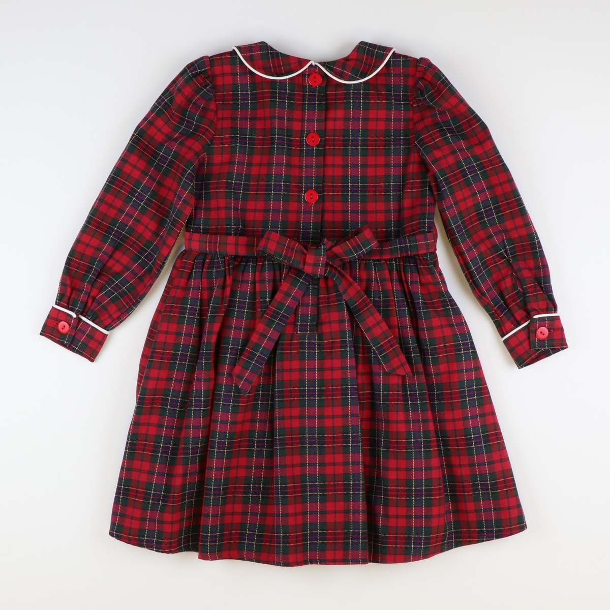 Collared Dress - Red Plaid