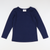 Classic Girls Knit Top - Navy Blue