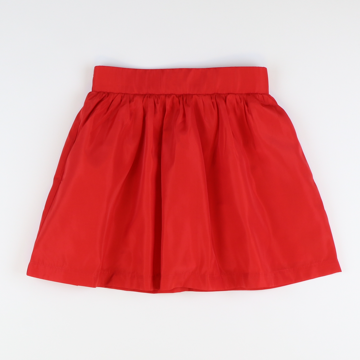 Taffeta Party Skirt - Holiday Red