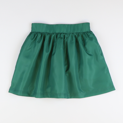 Taffeta Party Skirt - Emerald Green