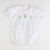 Embroidered Christmas Trees Girl Bubble - White