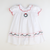 Embroidered Wreath Heirloom Dress - White