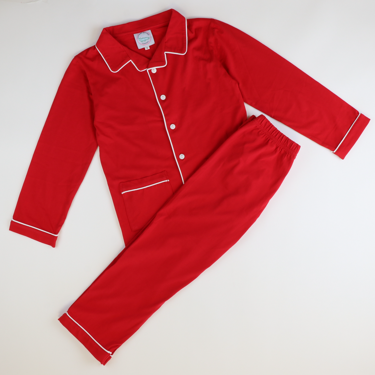 Knit Loungewear Set - Holiday Red