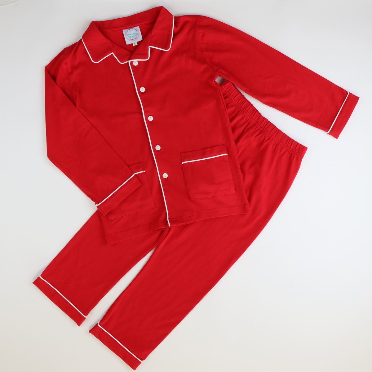 Knit Loungewear Set - Holiday Red