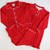 Knit Loungewear Set - Holiday Red