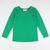 Embroidered Out & About Girl's L/S Tee - Green