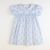 Smocked Geo Dress - Blue Fancy Floral