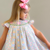 Smocked Pink Pumpkins Bishop - Pumpkins & Vines - Stellybelly
