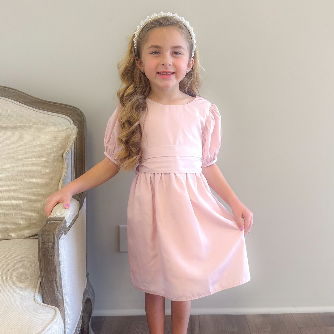 Taffeta Dress - Light Pink - Stellybelly