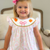 Smocked Pink Bow & Pumpkins Bishop- Pumpkin Lattice - Stellybelly