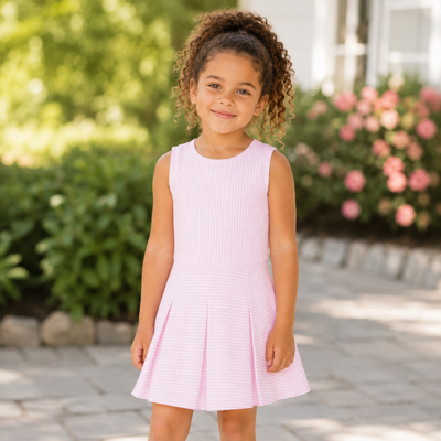 Performance Dress - Light Pink Stripes