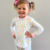 Pajama Set - Pumpkin Pink Bow Trellis - Stellybelly