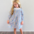 Eyelet Ruffle Dress - Blue Floral - Stellybelly