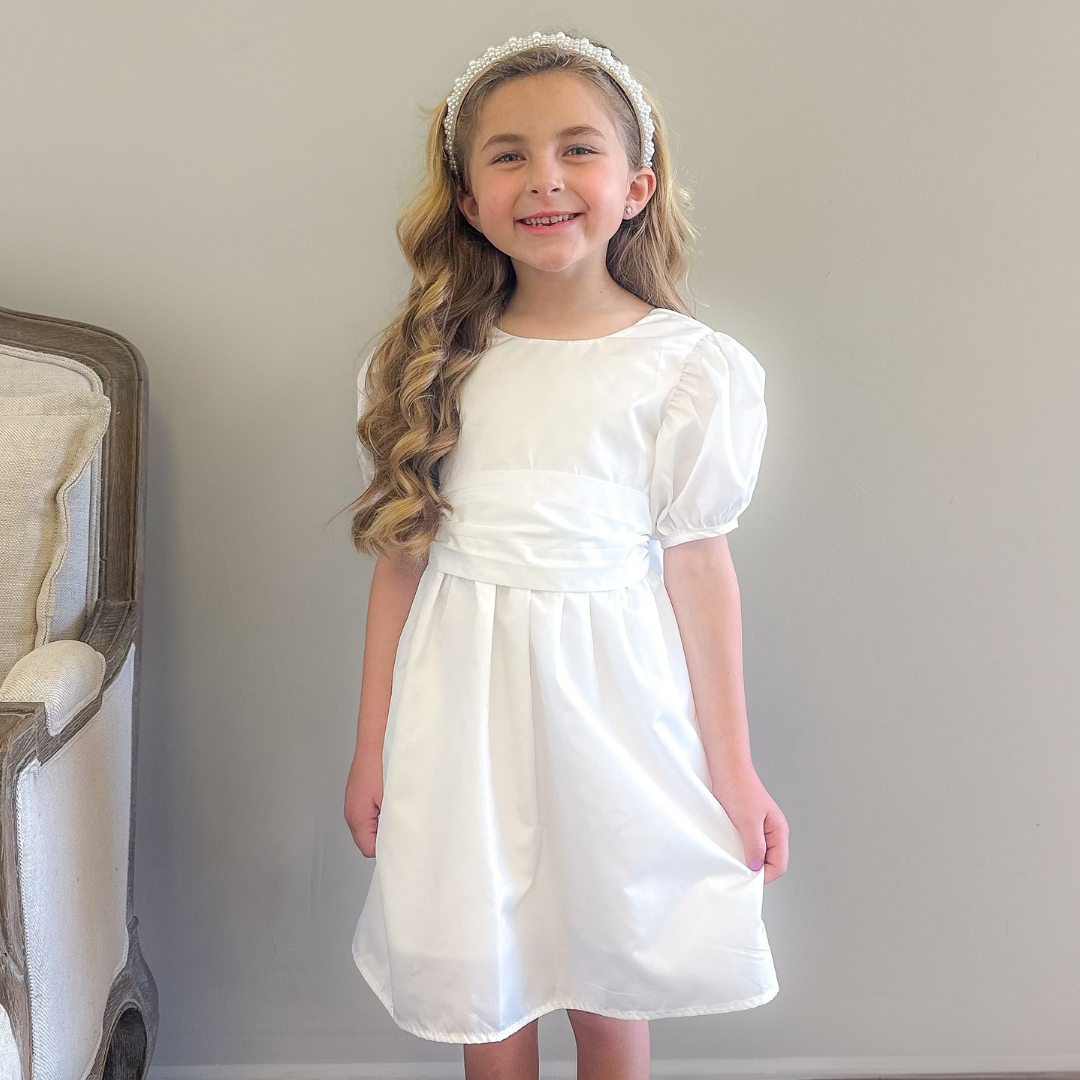 Taffeta Dress - Heirloom White - Stellybelly