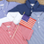 Boys Signature Knit Polo - Slate Blue Thin Stripe