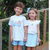 Light Pink Check Pumpkin Appliqué Flutter Top - White Knit