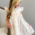 Heirloom Pumpkins Ruffle Neck Dress - Floral Vines - Stellybelly