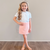 Tweed Jackie Skirt -Light Pink