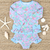 Two-Piece Ruffle Rash Guard - Charleston Print - Stellybelly