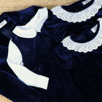 Signature Blazer - Navy Blue Velvet - Stellybelly