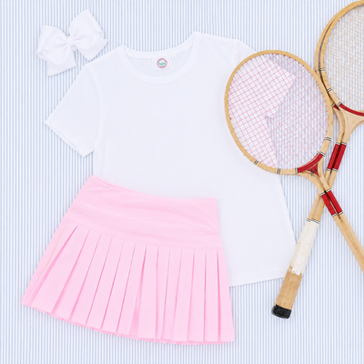 Out & About Girl's Tee - White